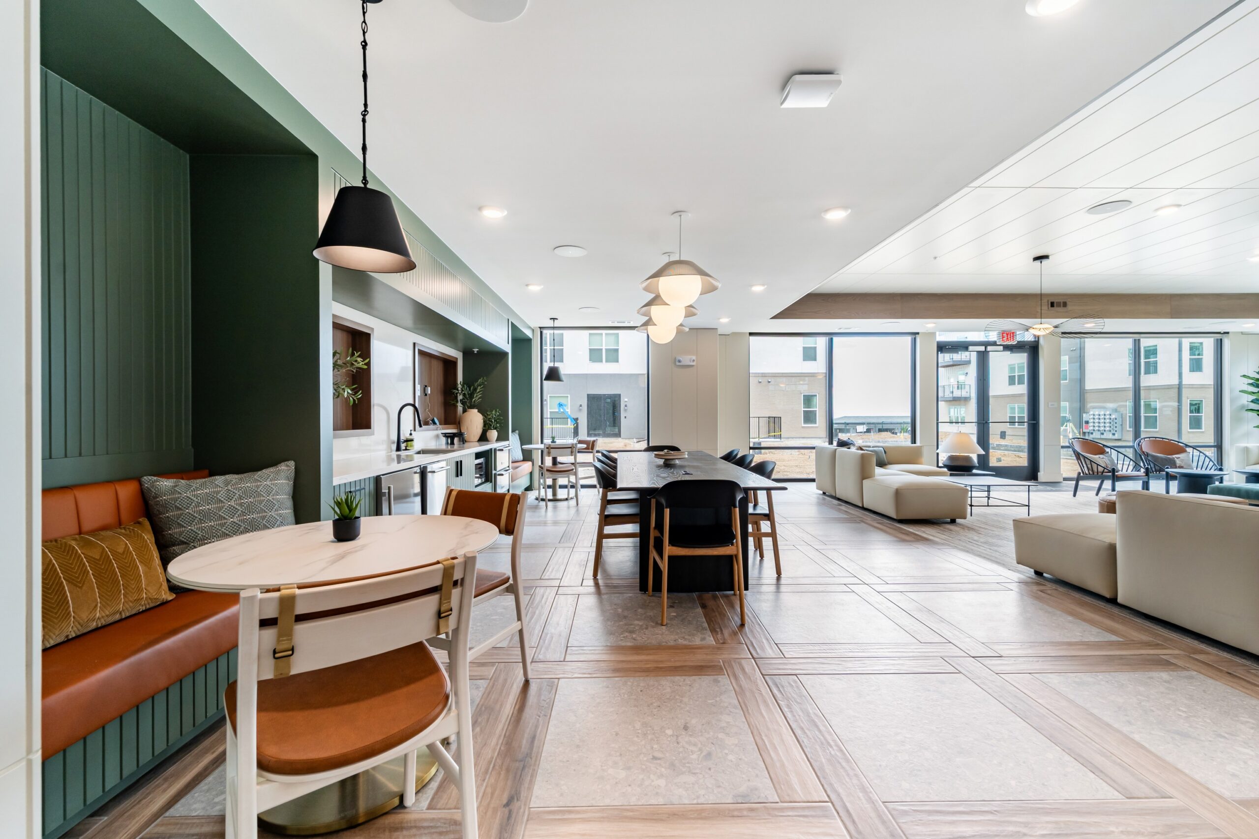 Resident clubroom and community kitchen at Banyan High Point
